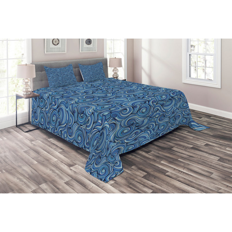 Traditional Polyester Abstract Coverlet