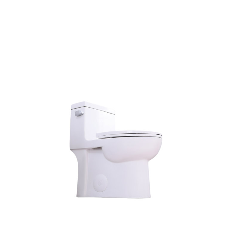 Water Saving Toilet 1.28 , Elongated Comfortable Pattern, Soft Close Seat, 1000 Gram Flushing, Gloss White 003S, Bathroom Floor Mounted With Feature, Height, Closing Flushing Score, On