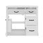 Ensemble de meuble-lavabo 36 po avec lavabo, meuble de rangement à structure en bois avec 2 tiroirs et 2 tiroirs basculants, tablette réglable-120263384