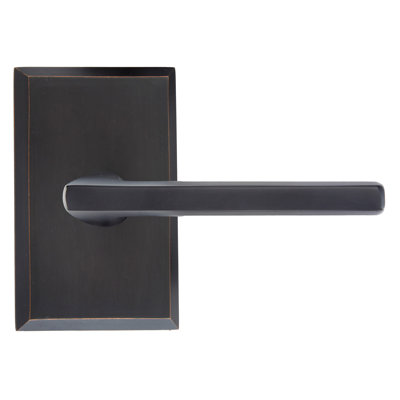 Faux levier Bravura 839-G1 sur rosette rectangulaire biseautée bronze huilé Delray