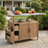 54.33" Farmhouse Rolling Outdoor Kitchen Cart-1993734109