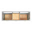 Meuble-lavabo double en bois massif gris Freitas-93644167