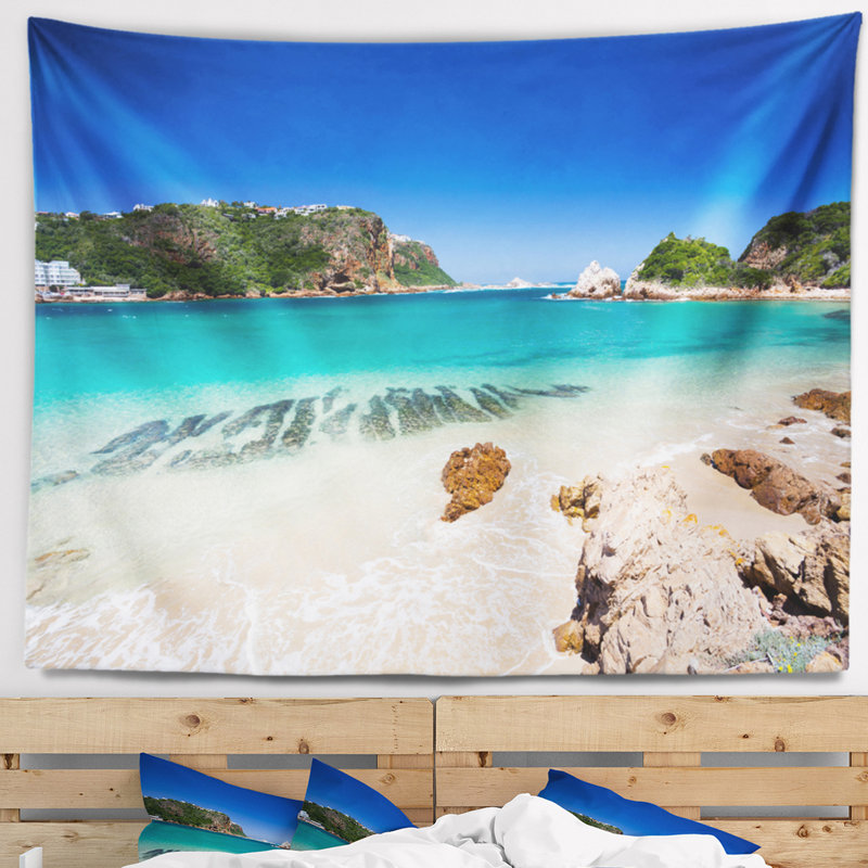 Tapisserie knysna beach south africa de mer, H 32 po x l 39 po