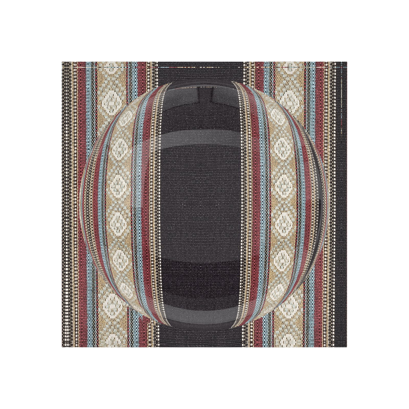 Square Striped Decorative Tray, 8"W x 8"D x 2"H