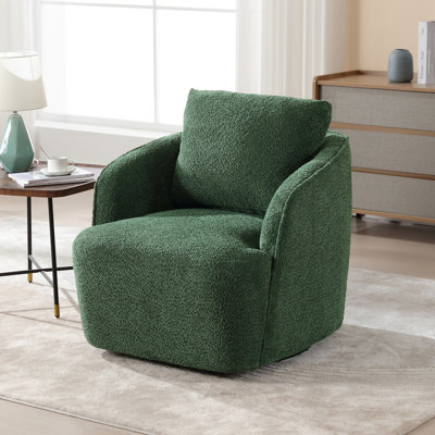 Dalbert 30.3'' Wide Swivel Barrel Chair
