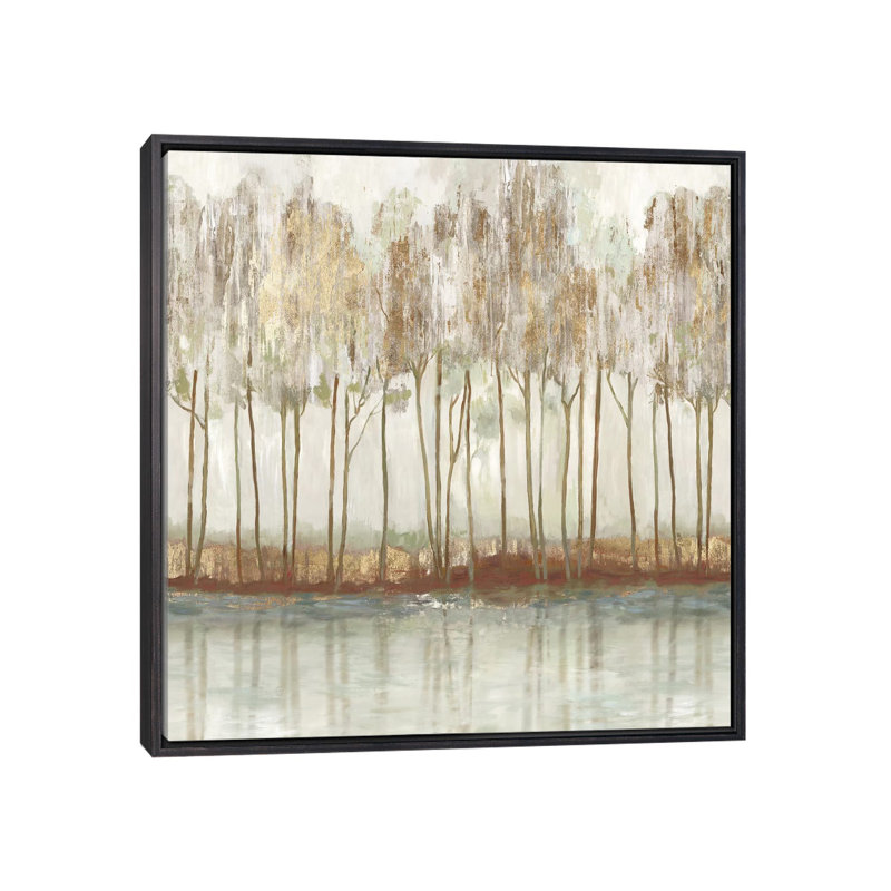 Lynn Peak II par Allison Pearce - reproduction d'art, H 37 po x l 37 po x P 1,5 po, Toile avec cadre noir patiné