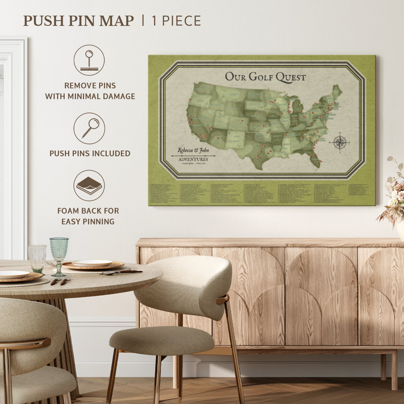 Carte de passe-passe personnalisée Golf, H 16 po x l 24 po, Oui
