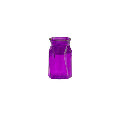Machine Made Glass Vase Purple-7.00''H