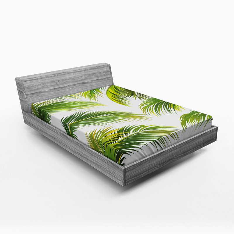 Palm Microfiber Fitted Sheet, Full Fitted Sheet