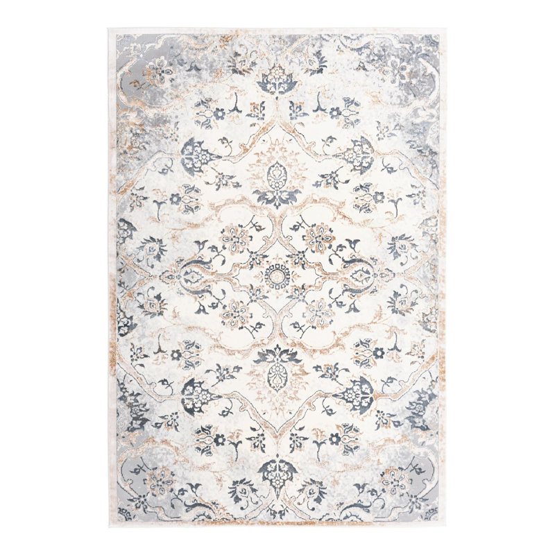 Alamo Floral Indoor Rug, Rectangle 2' x 3'