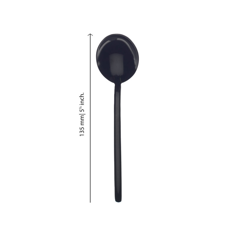 MEPRA Coffee Spoon Set 6 Pcs Due, Black Gold
