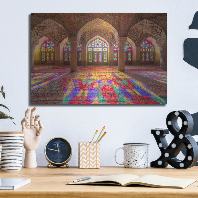 «Pink Mosque Of Shirazranan» par Luxe, H 12 po x l 16 po