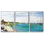 «Regatta At Saint Adresse» par Monet, reproduction sur toile 3 pièces-881560568-881560571