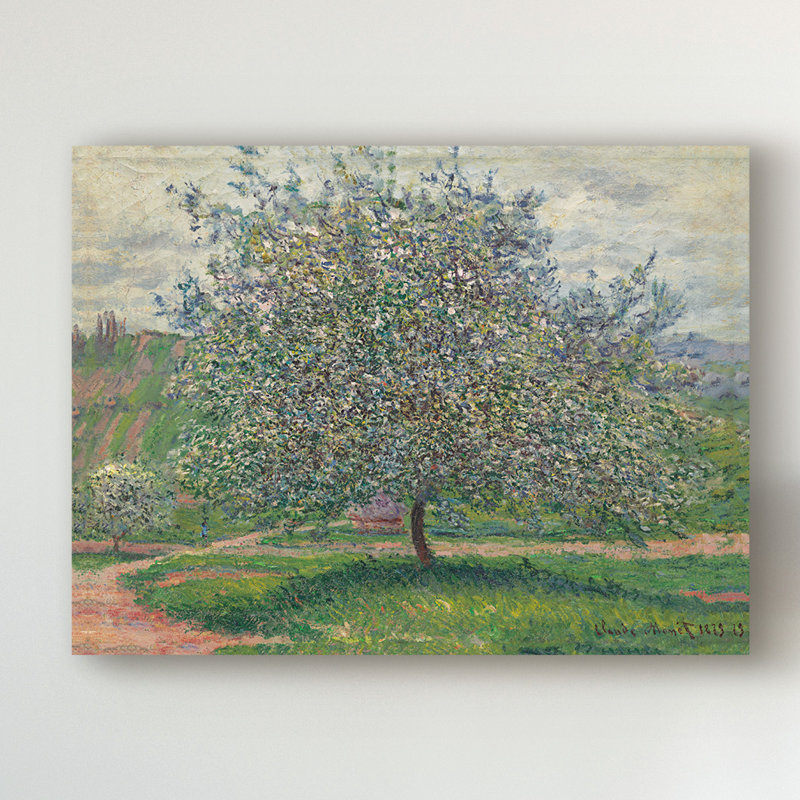 Le Pommier, 1879 par Claude Monet - sur toile, H 14 po x l 19 po x P 2 po