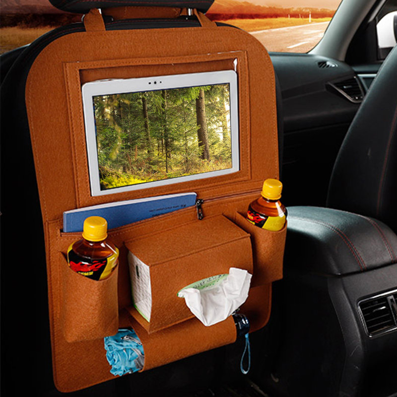 Sac à dos Sac de rangement pour voiture Sac de rangement pour siège, Brown