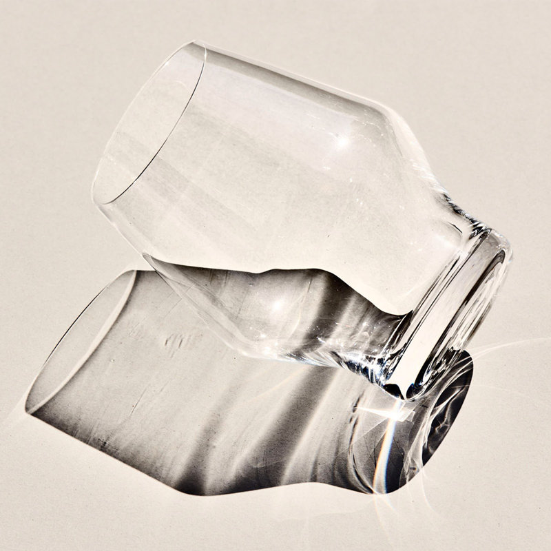 Beak Handmade Crystal Drinking Glass, Clear