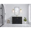 Boston 48 po X P 22 po De salle de bain simple en fer forgé Quartz blanc-108517471
