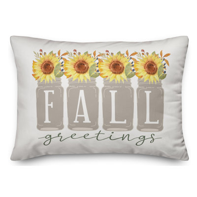  Housse de coussin lombaire Fall Greetings