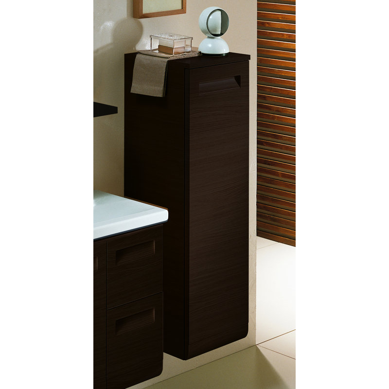 Armoire d'appoint avec rangement intégré, Wengé, Côté droit
