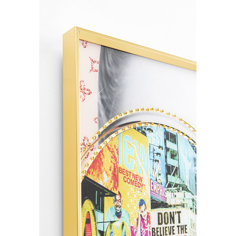Times Square View Framed Picture, 80cm H x 80cm W