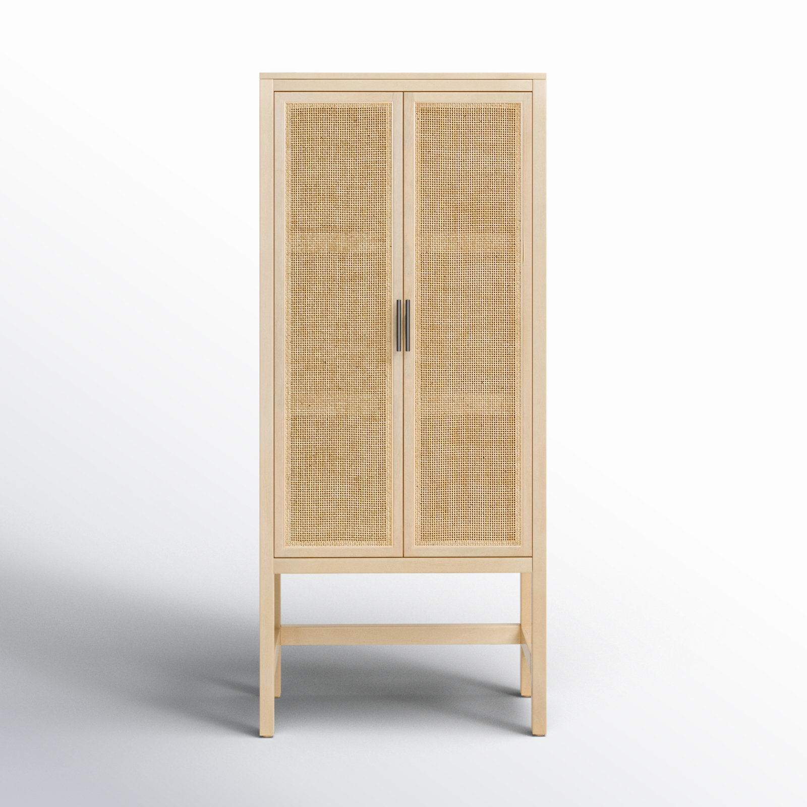 Boudreau Solid Wood Storage Cabinet, Natural Mango