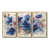 Toile avec cadre flottant or