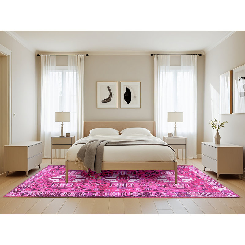 Oriental Indoor Rug, Rectangle 5' x 8'