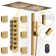 Rodeo 27.5-Inch LED&Music Rainfall Thermostatic Shower System with Slide Bar and 2-in-1 Handheld