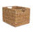 BirdRock Handwoven Seagrass Storage Baskets 11x13in Set of 3- Cube Organizer Bins for Pantry, Living Room, Office, and Bathroom (Natural)