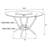 Anchor White High Gloss Round Dining Table