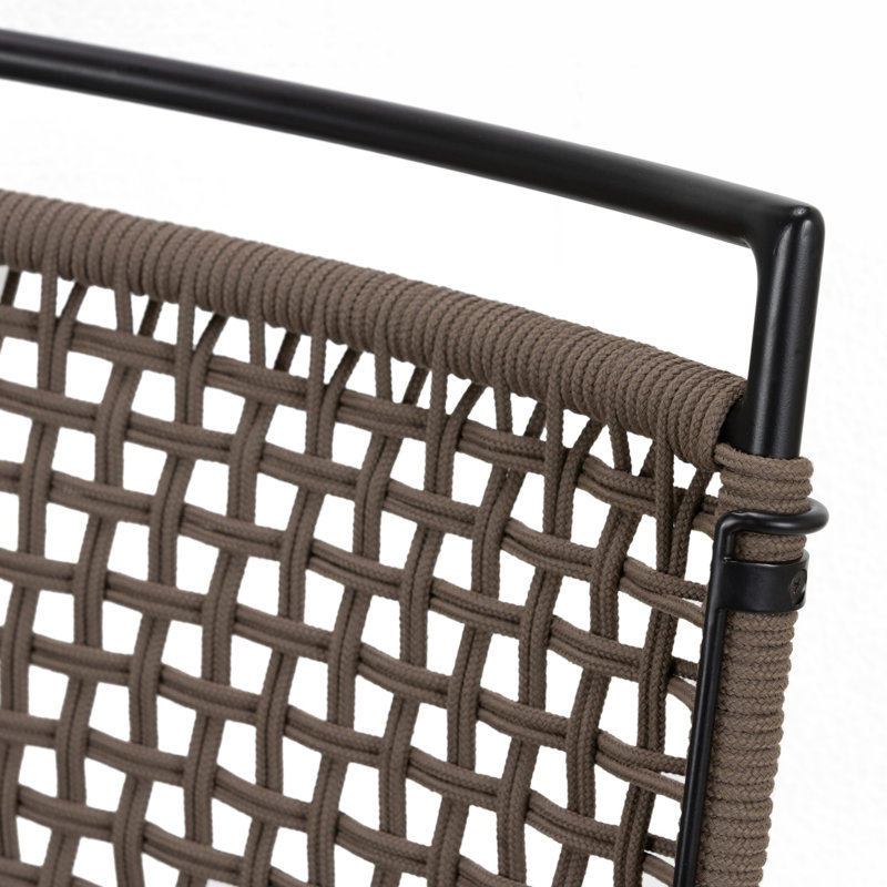 Wharton Outdoor Bar Stool, 27.28" H, Earth Rope