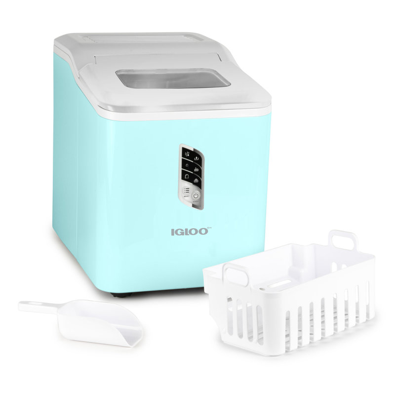 Autonettoyant Igloo 26 lb Machine à glaçons, Turquoise