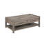 Table basse 50 po, aucun assemblage requis, finition chêne blanc