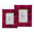 Red Wood Matte Picture Frame - Set of 2