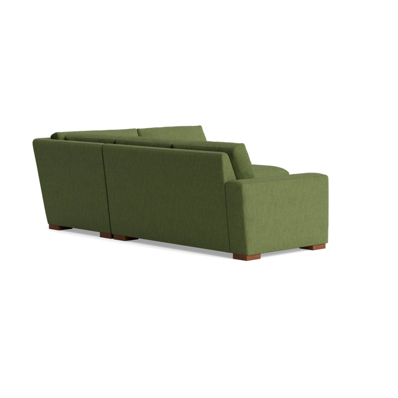 Couch Potato Sectional, Right Hand Facing, Performance Weave - Basil