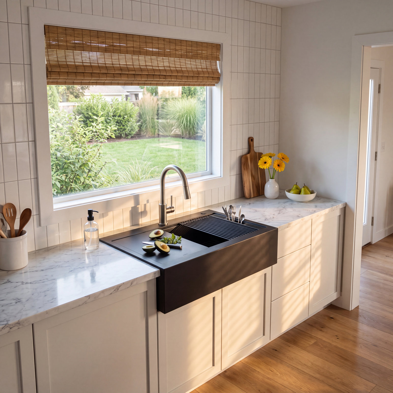 Rivet™ Retrofit Workstation Farmhouse Sink, 33" L x 22.63" W