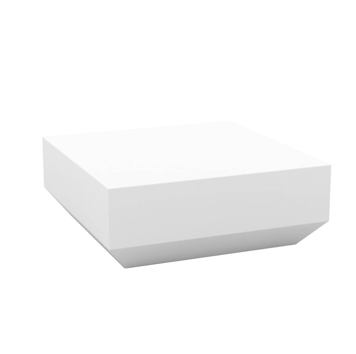 Vela Resin Coffee Table, 31.5" W x 31.5" L x 11.75" H, Steel