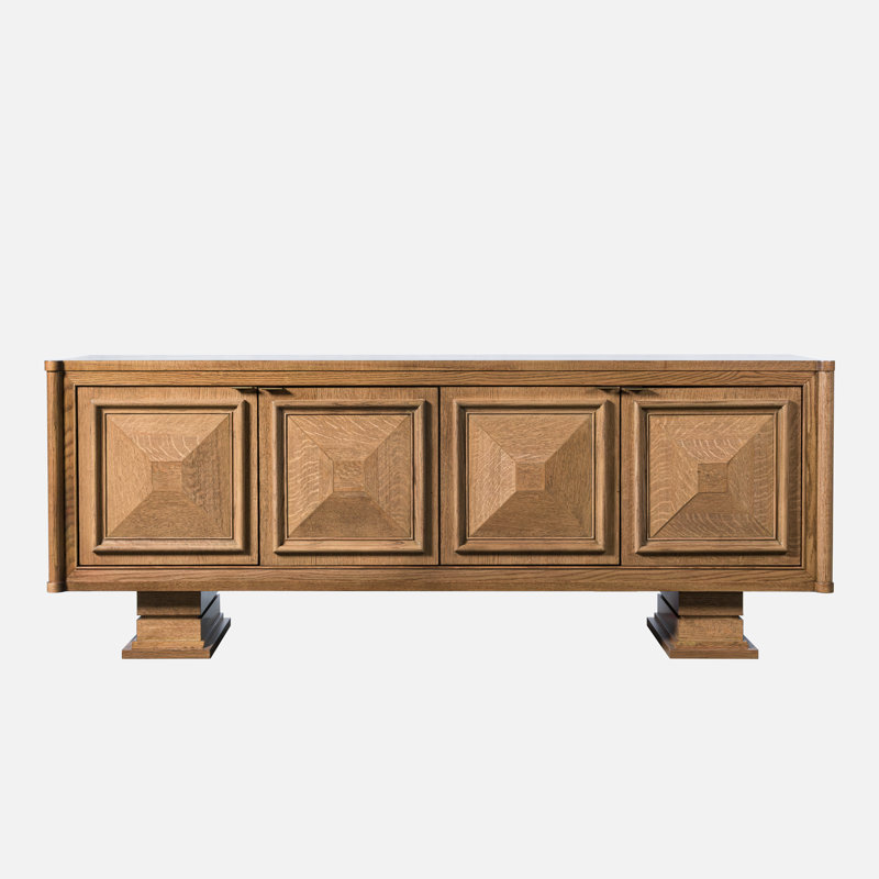 Meuble télé avec centre de divertissement et rangement Red Oak