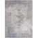 Gaeli Machine Washable Medallion Blue Area Rug