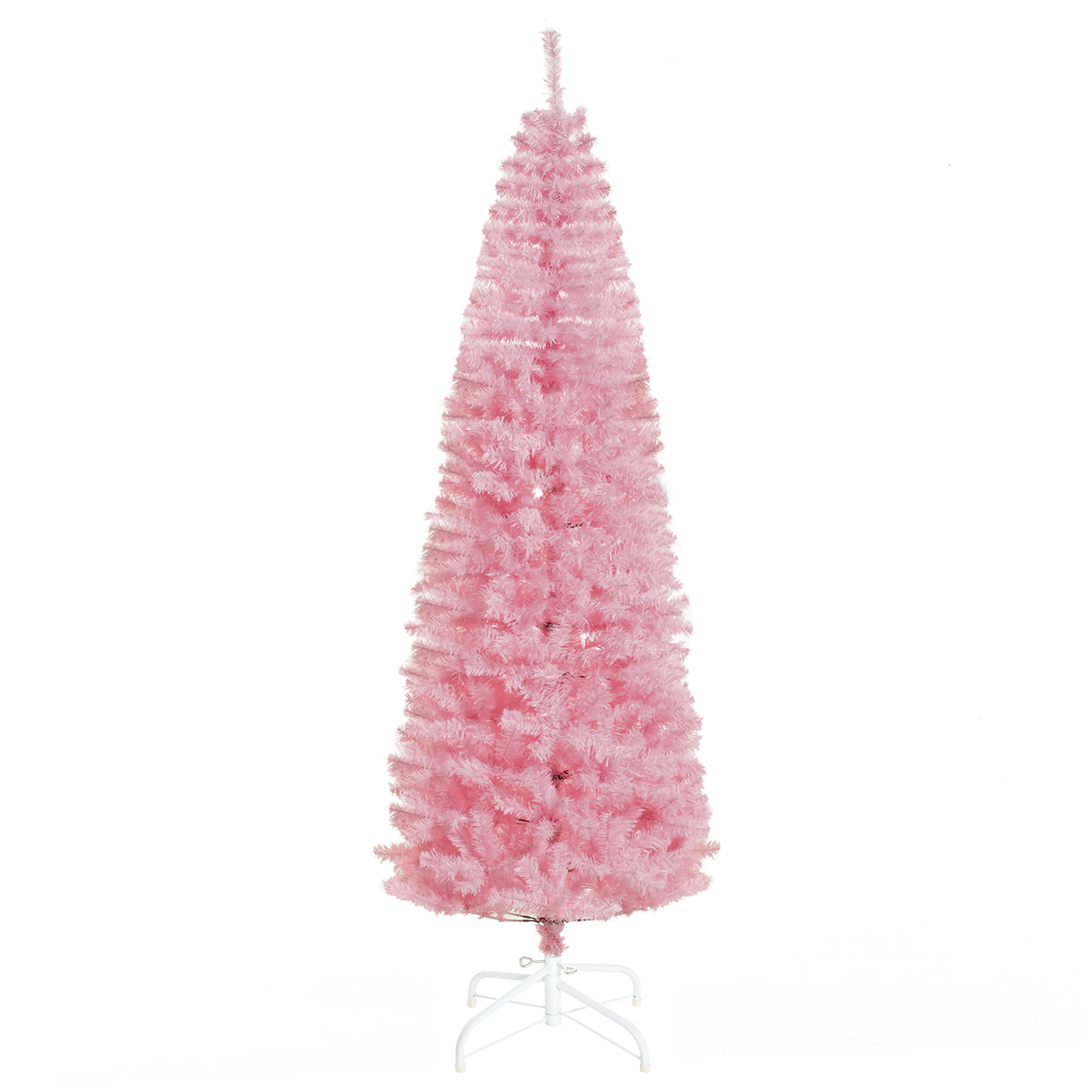 The Holiday Aisle® Slender Pink Realistic Artificial Cashmere Christmas Tree & Reviews | Wayfair