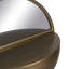 Metal Round Mirror with Shelves