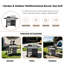 2+2 Multi-function Burner Gas Grill with Griddle and Cover for Camping, Outdoor Cooking