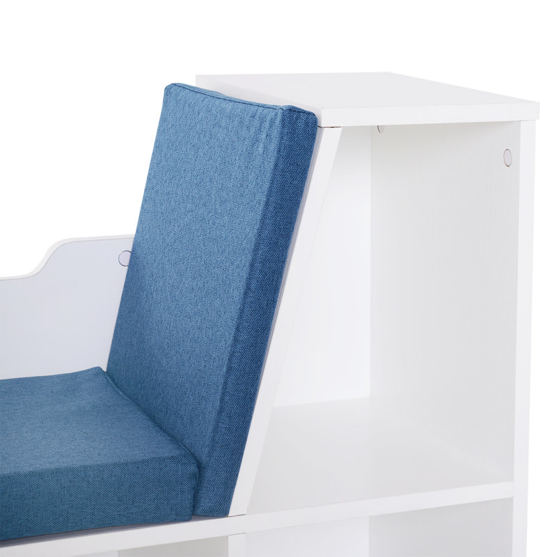 Bibliothèque pour enfants Cirencester H 24 "x l 40,25", Bleu / blanc