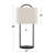 Lehn 28" Contemporary Metal Table Lamp with Wireless Charging in Oil Bronze and Natural Linen Shade - Set of 2