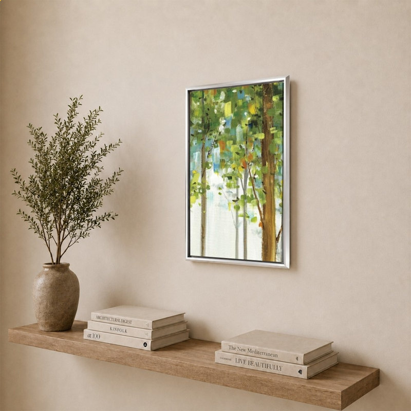 «Forest Study I» par Lisa Audit - impression sur toile, 34" H x 24" W, Silver