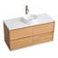 Meuble-lavabo mural moderne avec lavabo vasque et 2 tiroirs Modern-131427380-131427382