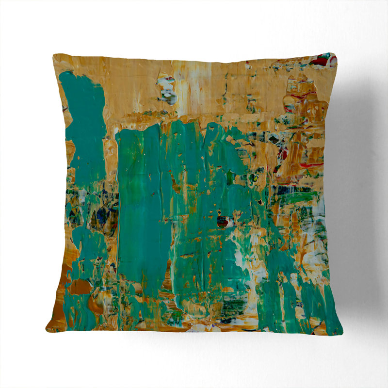 Abstract Square Throw Cushion, 40 x 40 cm, White