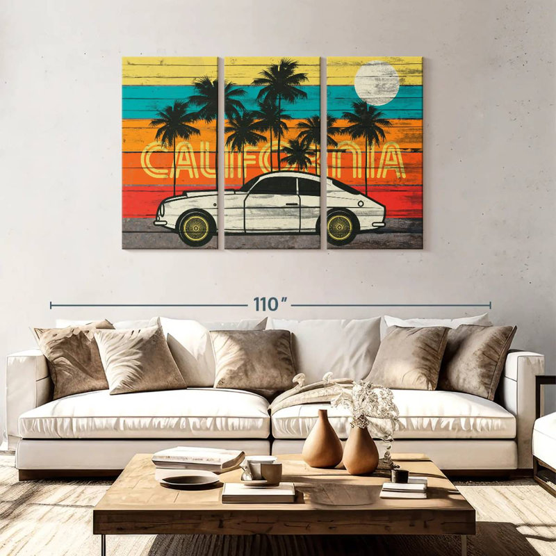 Sebbie Retro California, 48" H x 74" W