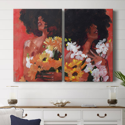 Through the Flowers I-Premium Gallery Wrapped Canvas -Ready to Hang
