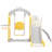 Creationstry High-Density Polyethylene (HDPE) Swing Set with 1 Swing(s) , 1 Slide(s)-98357505